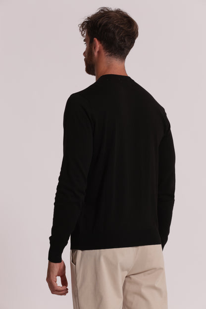 MAGLIA GIROCOLLO SETA E COTONE