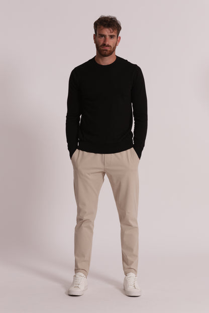 MAGLIA GIROCOLLO SETA E COTONE