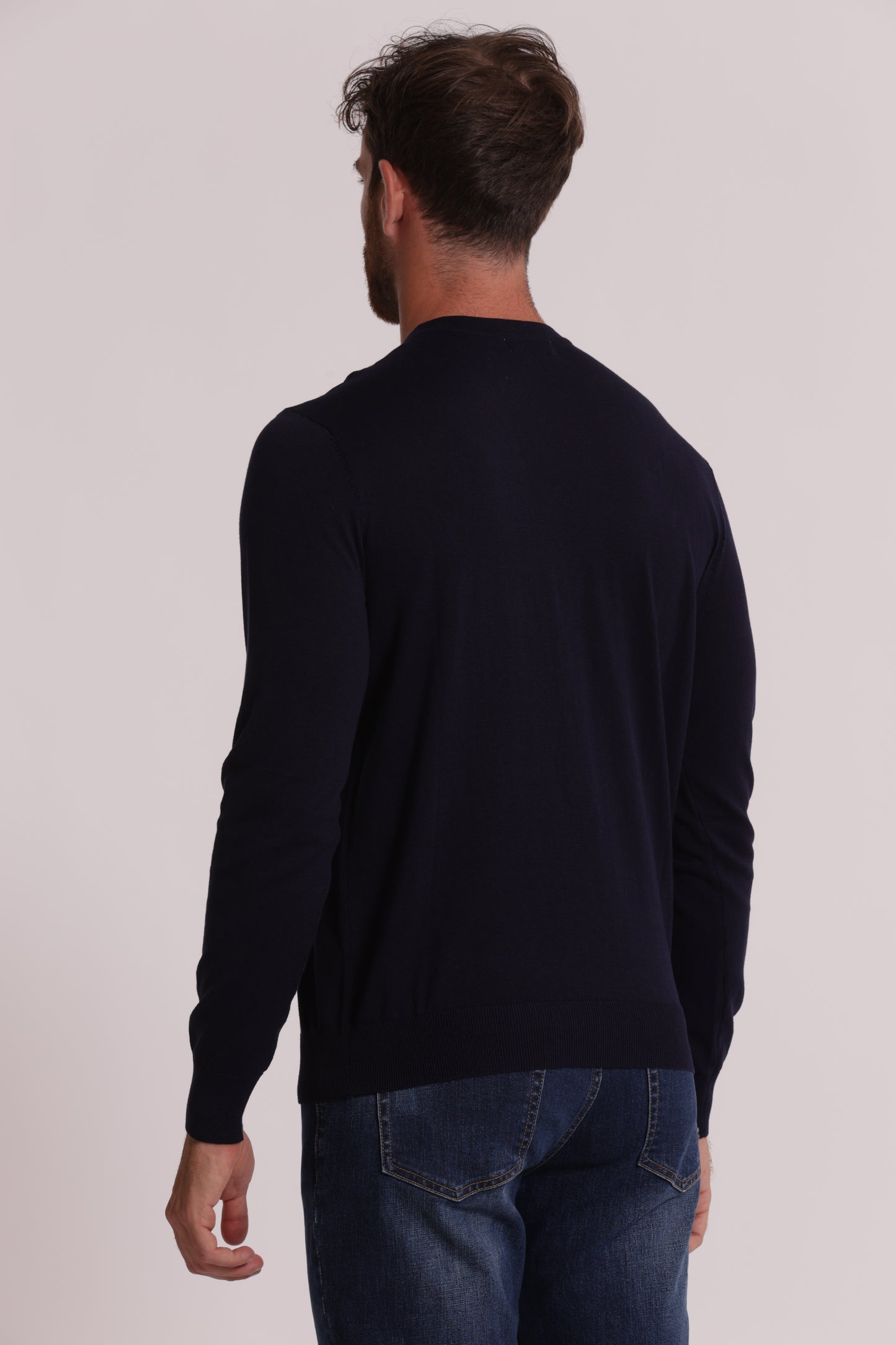 MAGLIA GIROCOLLO SETA E COTONE