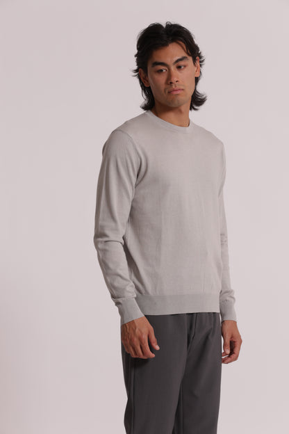 MAGLIA GIROCOLLO SETA E COTONE