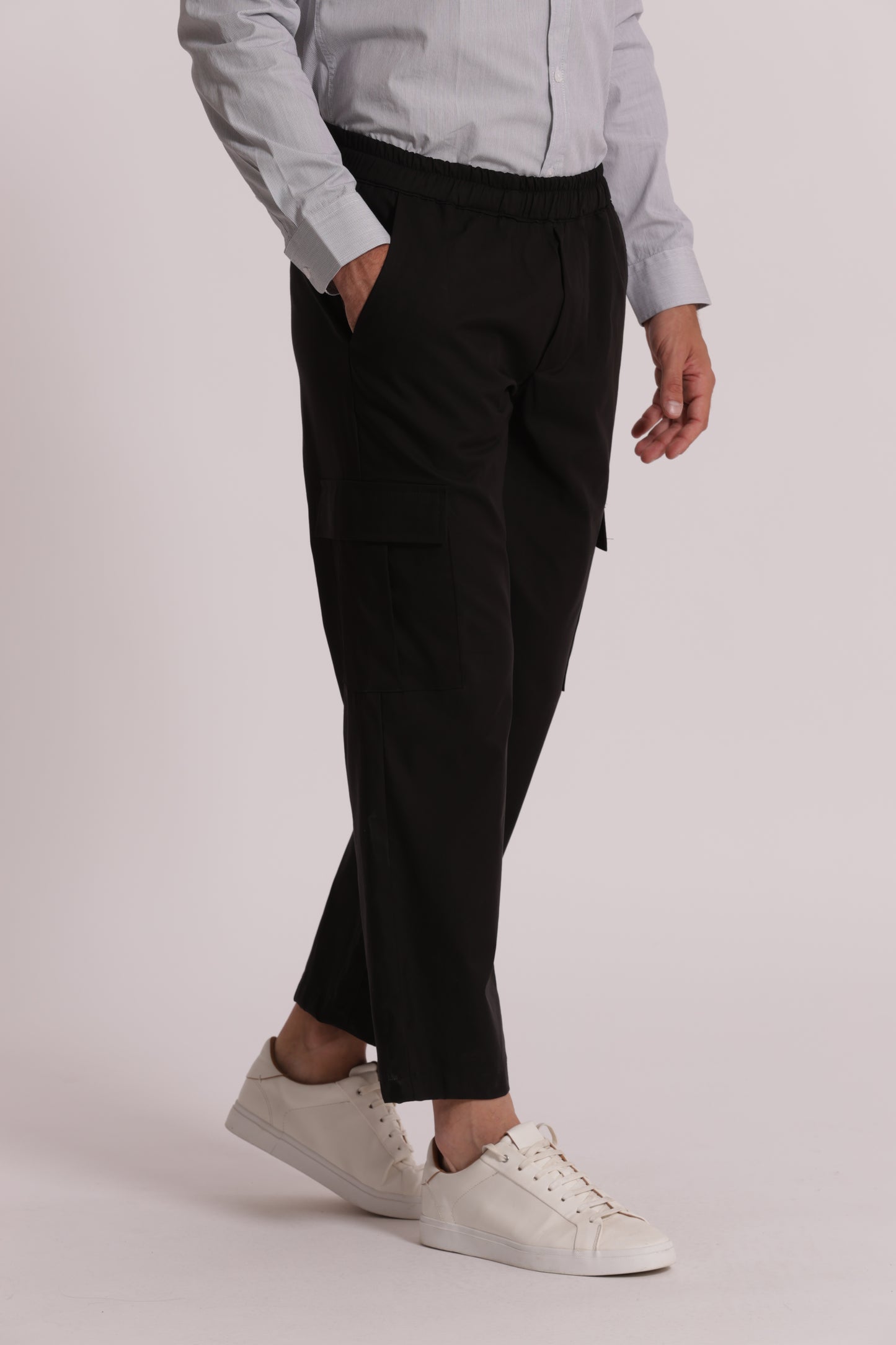 PANTALONI CARGO MISTO COTONE