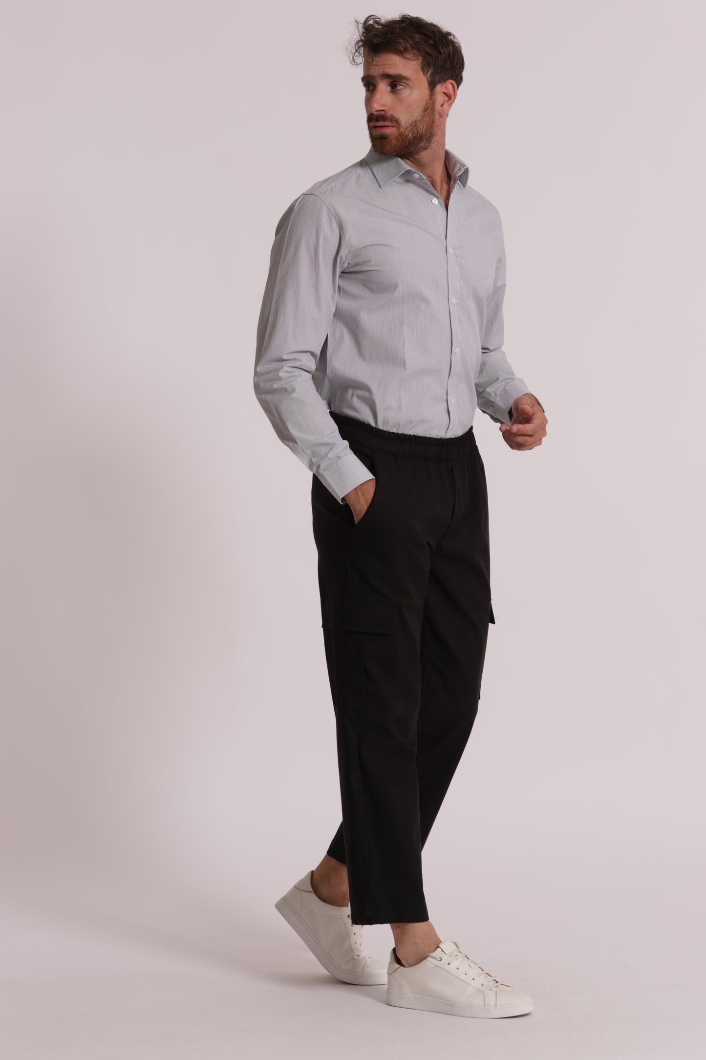 PANTALONI CARGO MISTO COTONE