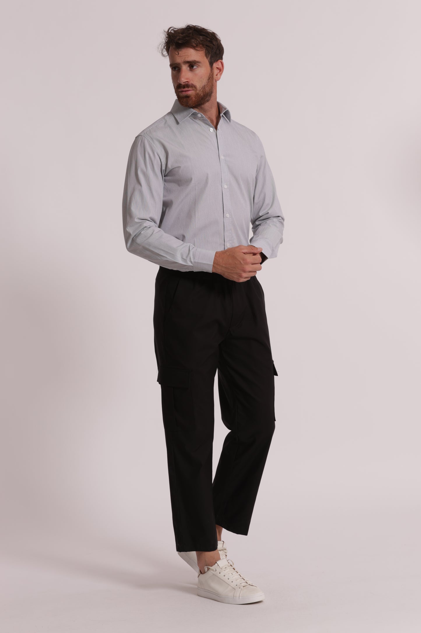 PANTALONI CARGO MISTO COTONE