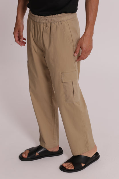 PANTALONI CARGO MISTO COTONE