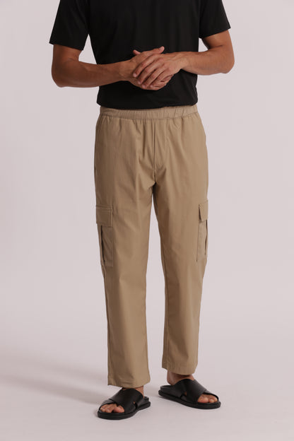 PANTALONI CARGO MISTO COTONE