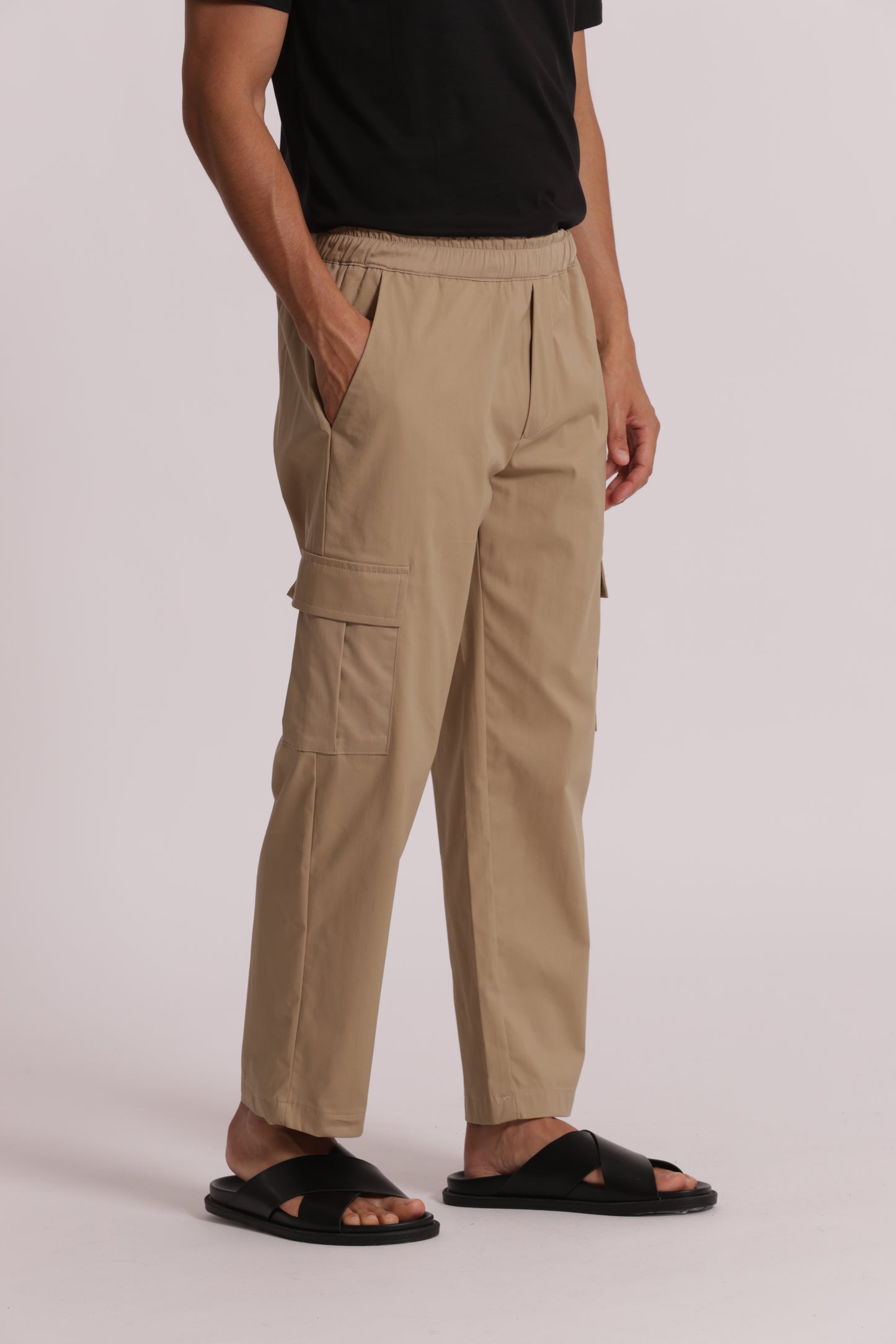 PANTALONI CARGO MISTO COTONE