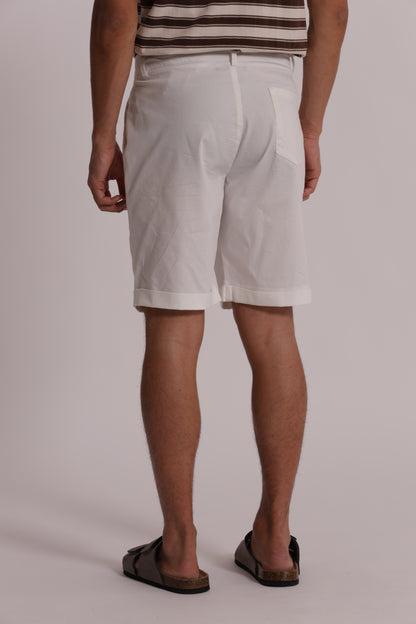 BERMUDA MISTO COTONE CON PINCES