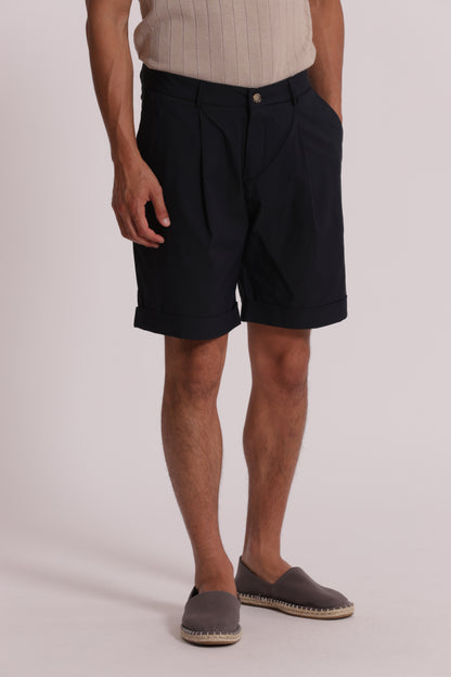 BERMUDA MISTO COTONE CON PINCES