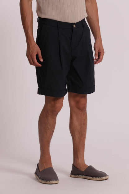 BERMUDA MISTO COTONE CON PINCES