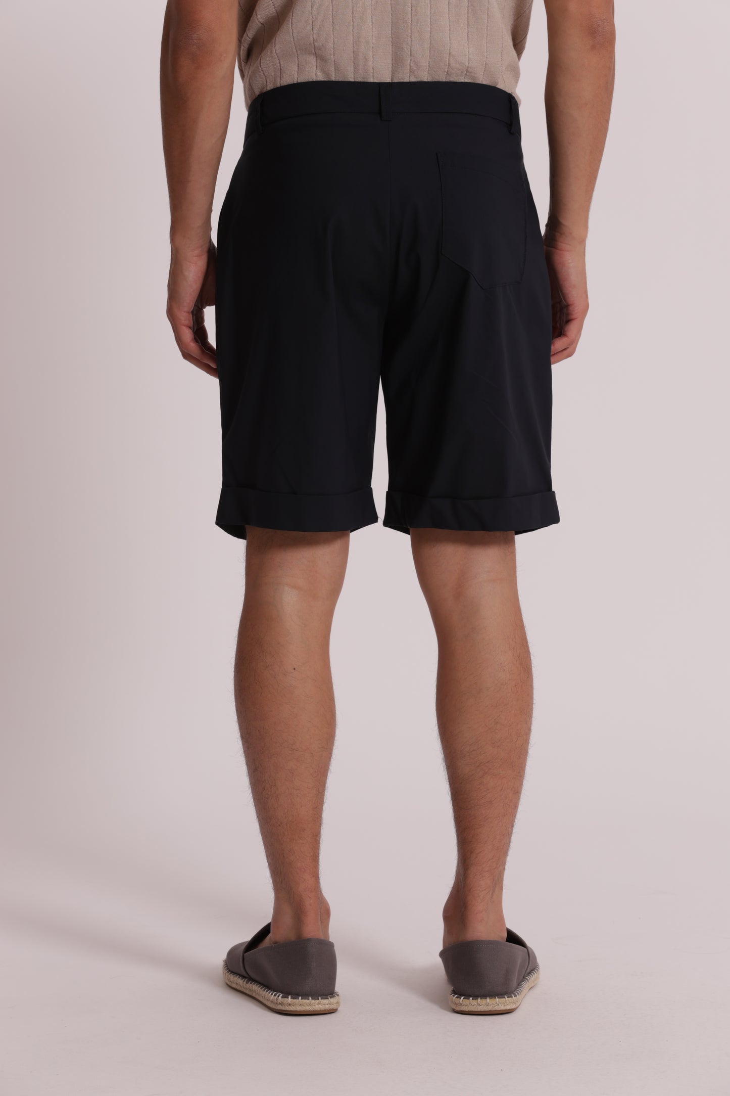 BERMUDA MISTO COTONE CON PINCES