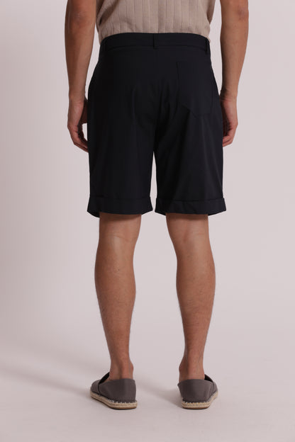 BERMUDA MISTO COTONE CON PINCES