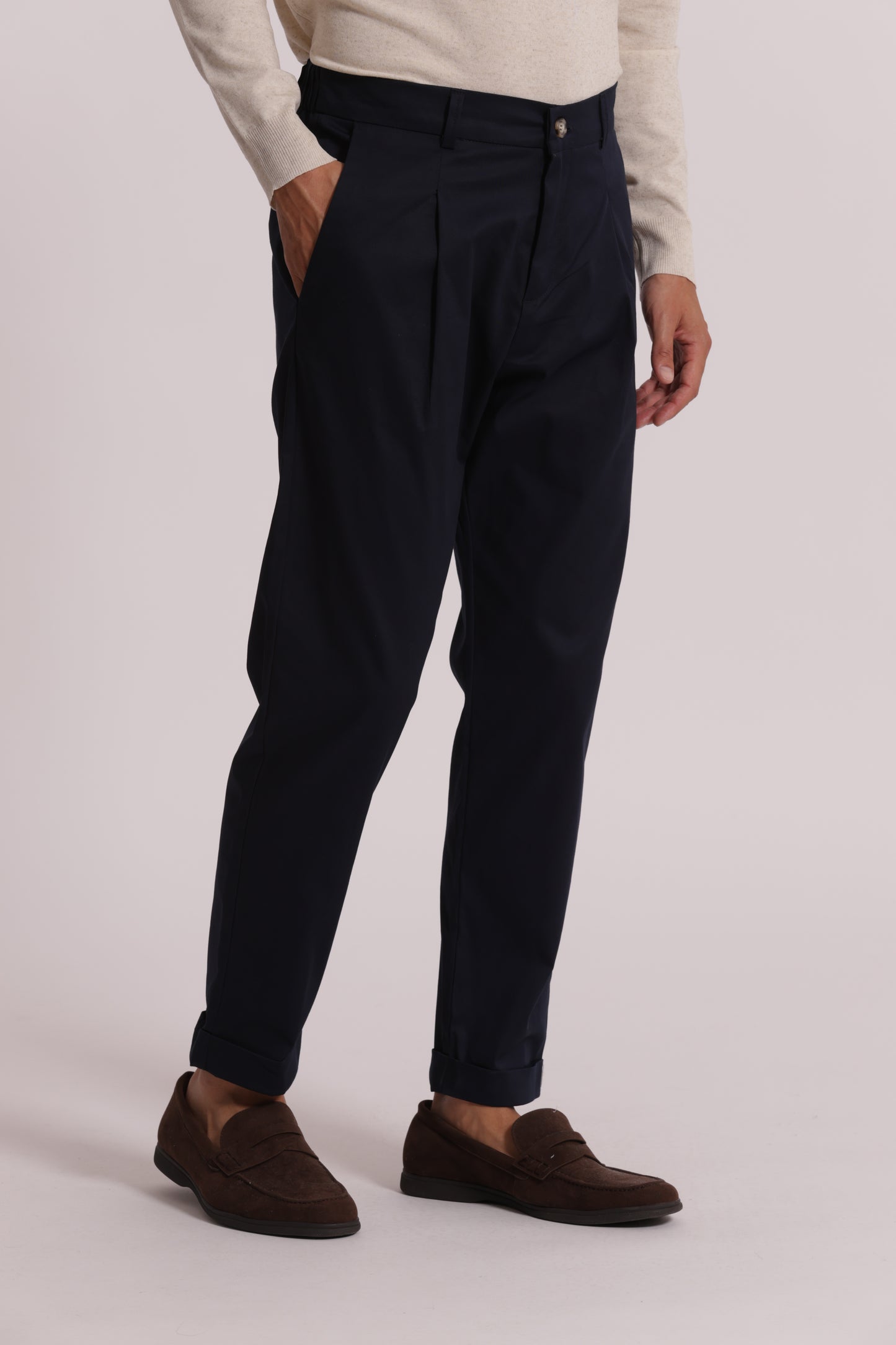 PANTALONI BASIC IN GABARDINA