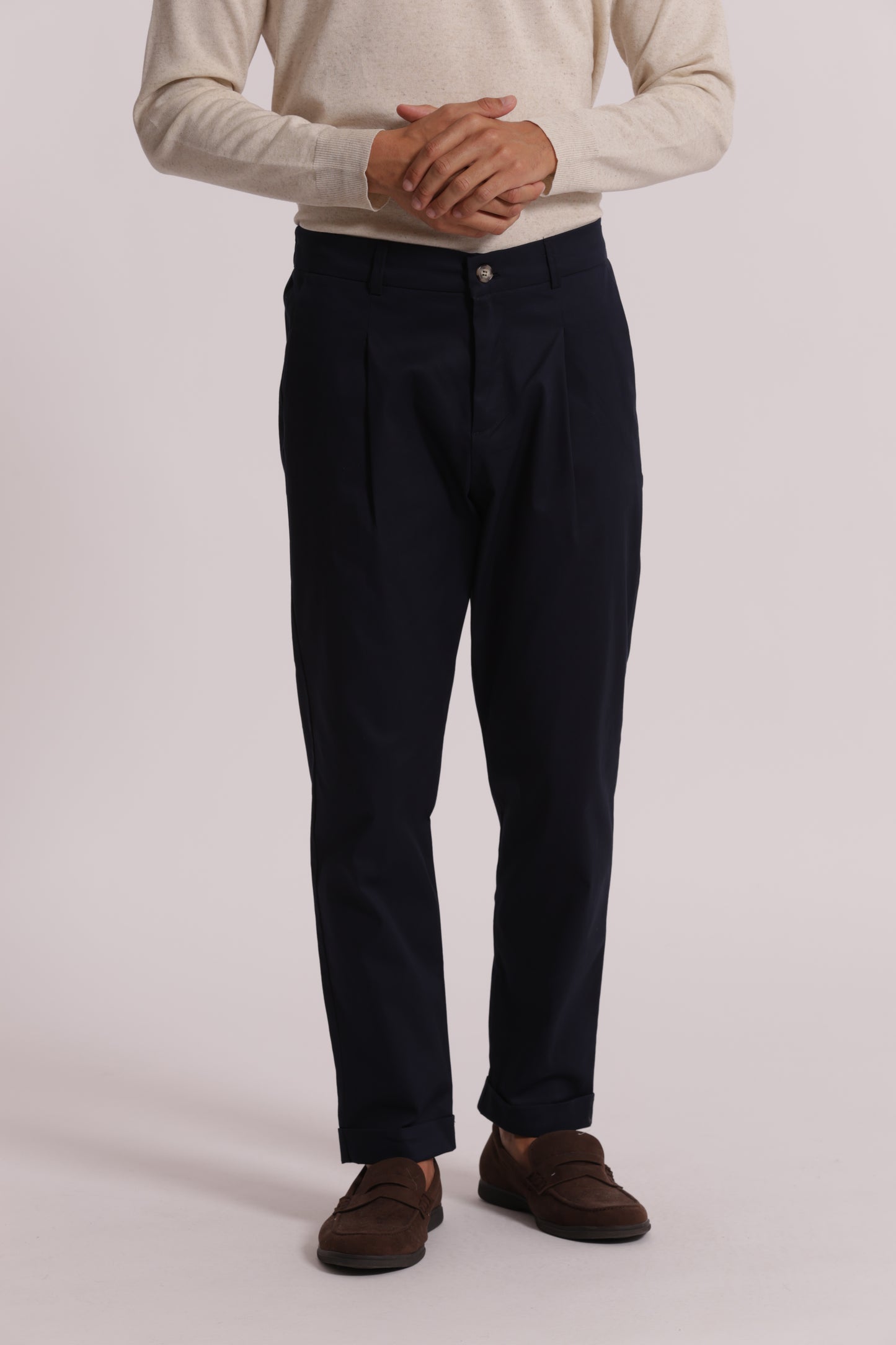 PANTALONI BASIC IN GABARDINA