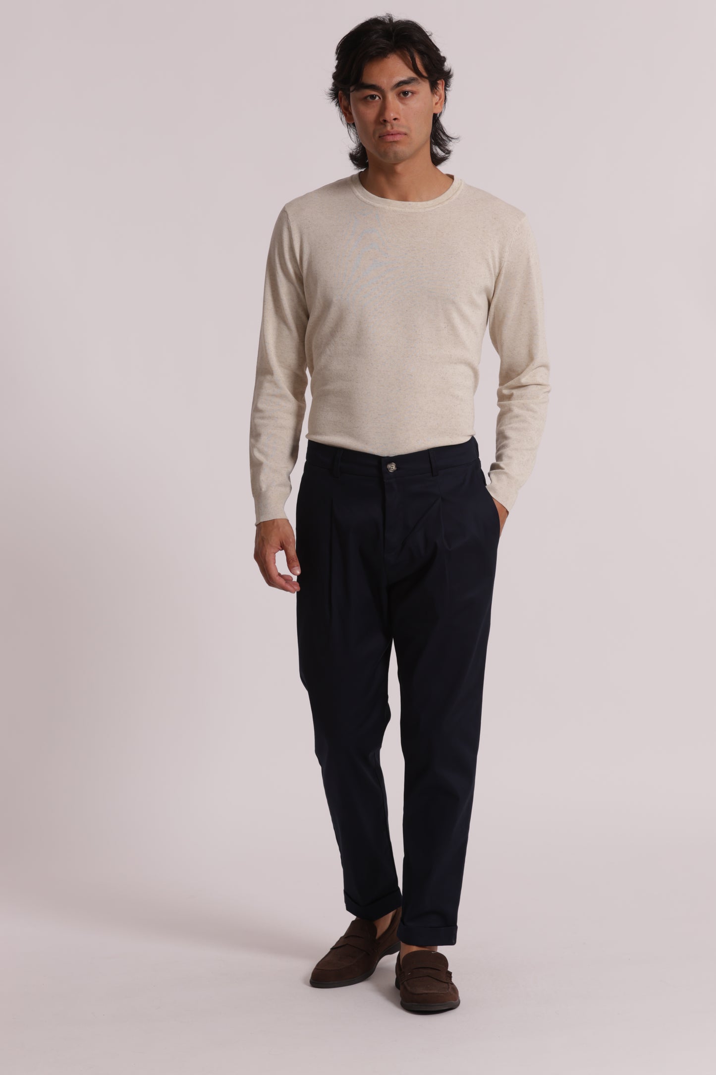 PANTALONI BASIC IN GABARDINA