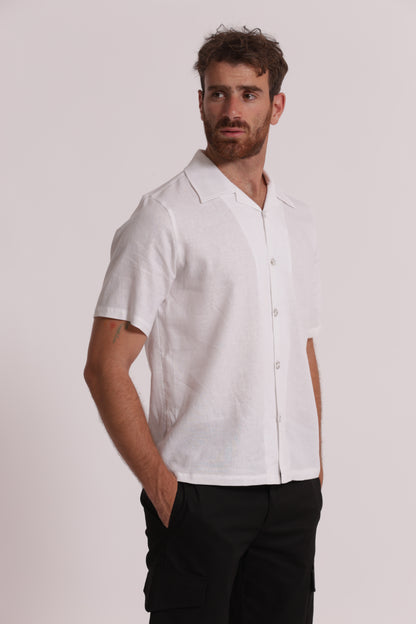 CAMICIA IN LINO CON MANICA CORTA