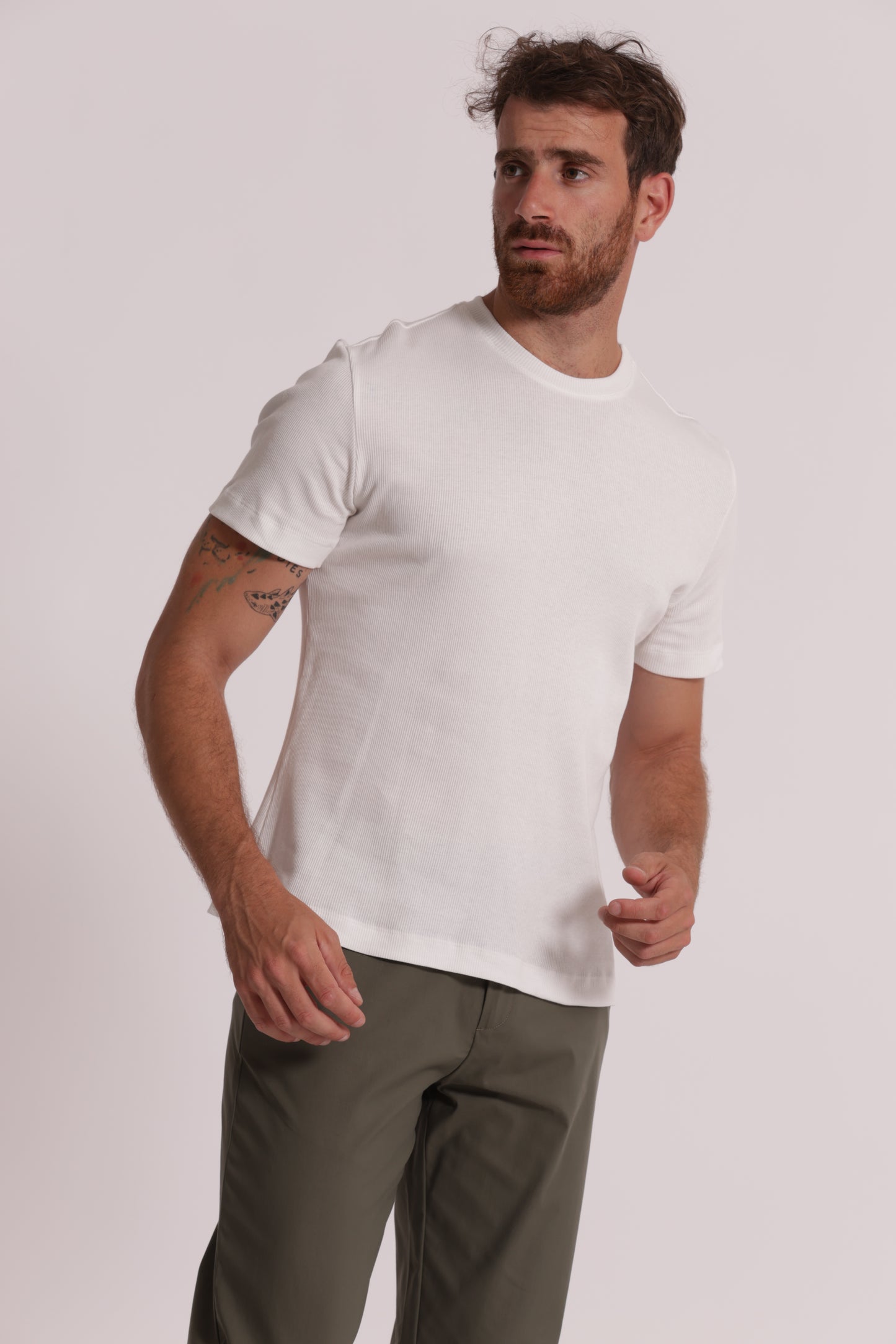 T-SHIRT GIROCOLLO A COSTINE