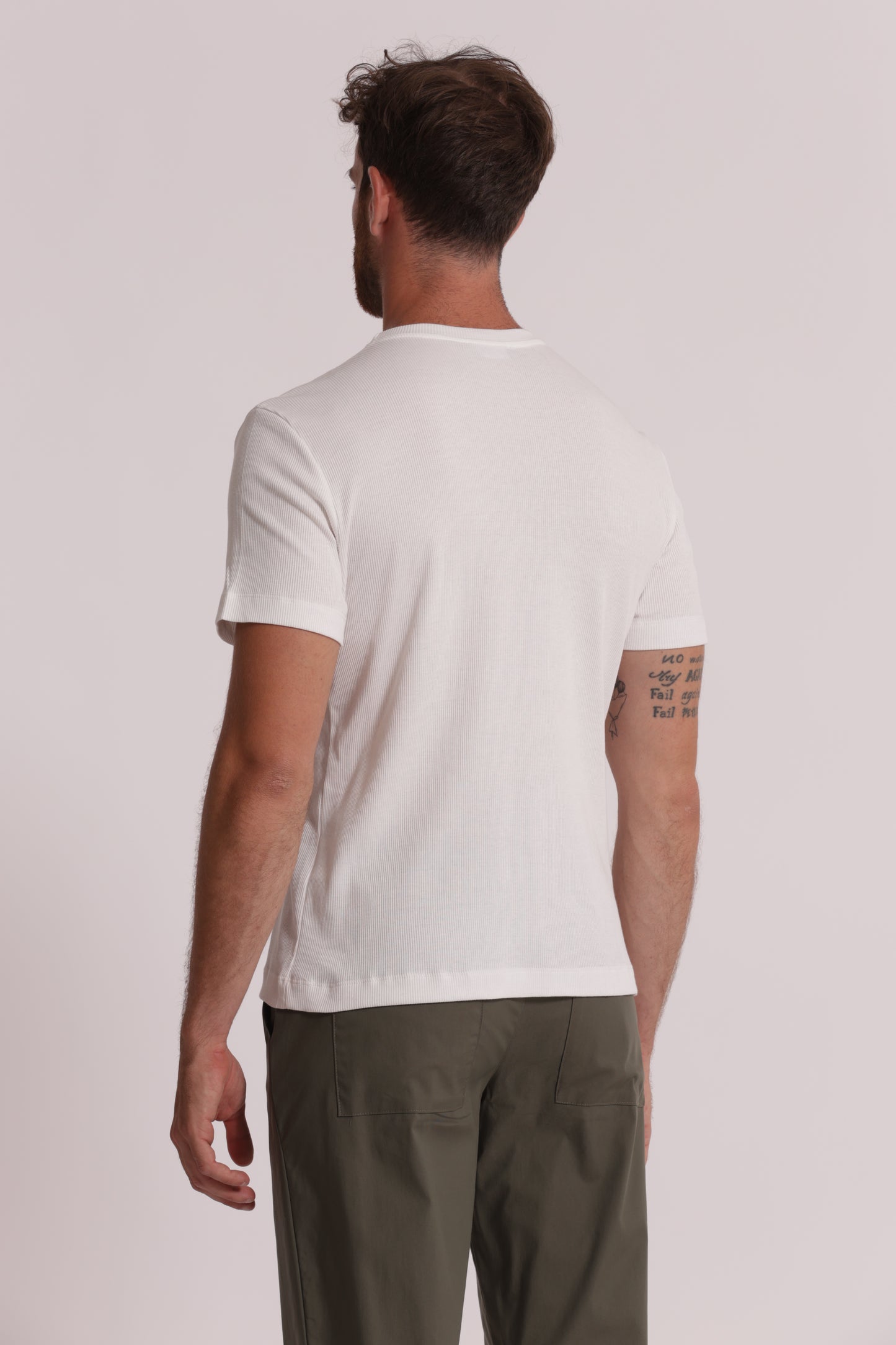 T-SHIRT GIROCOLLO A COSTINE