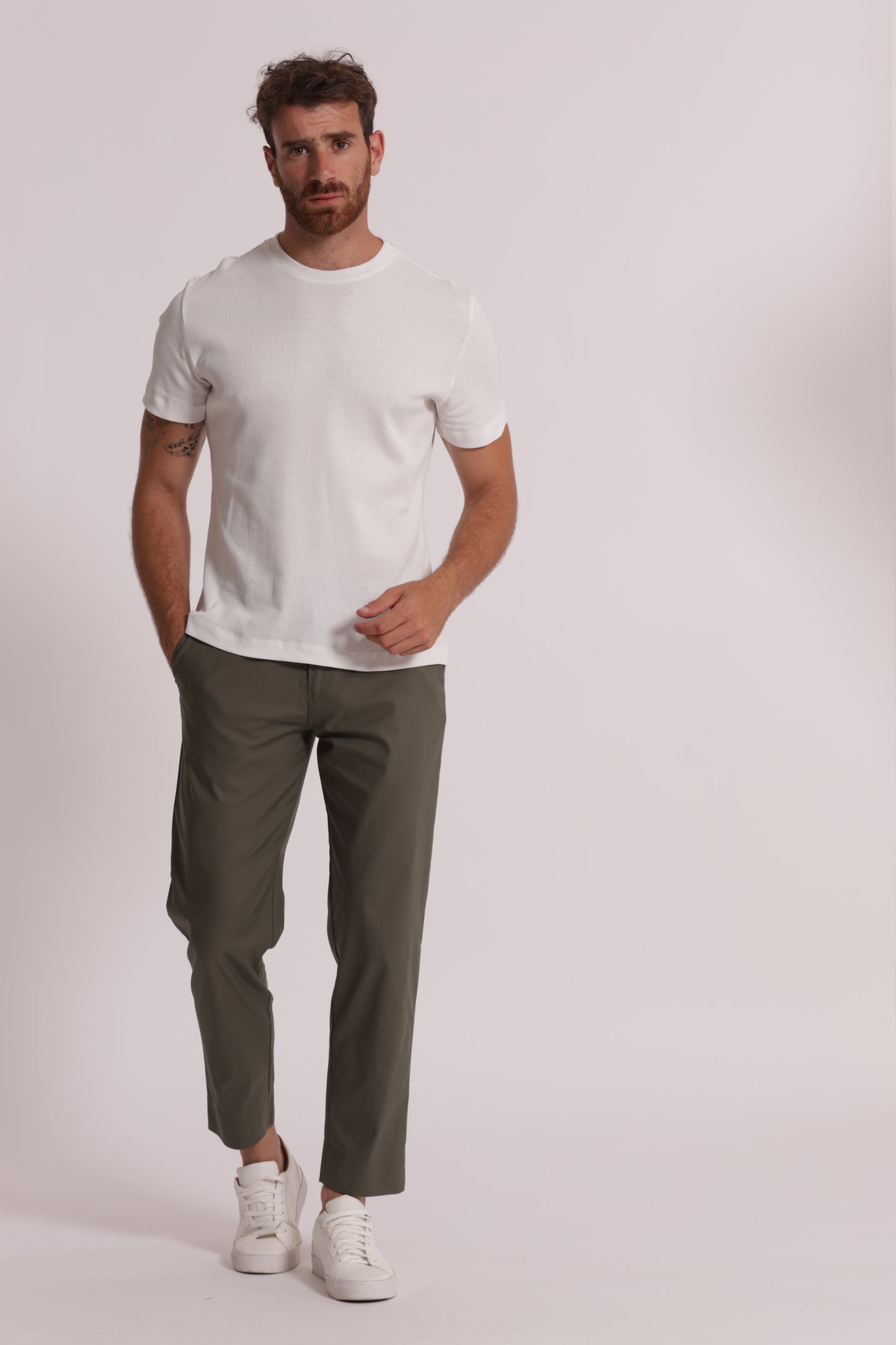 T-SHIRT GIROCOLLO A COSTINE