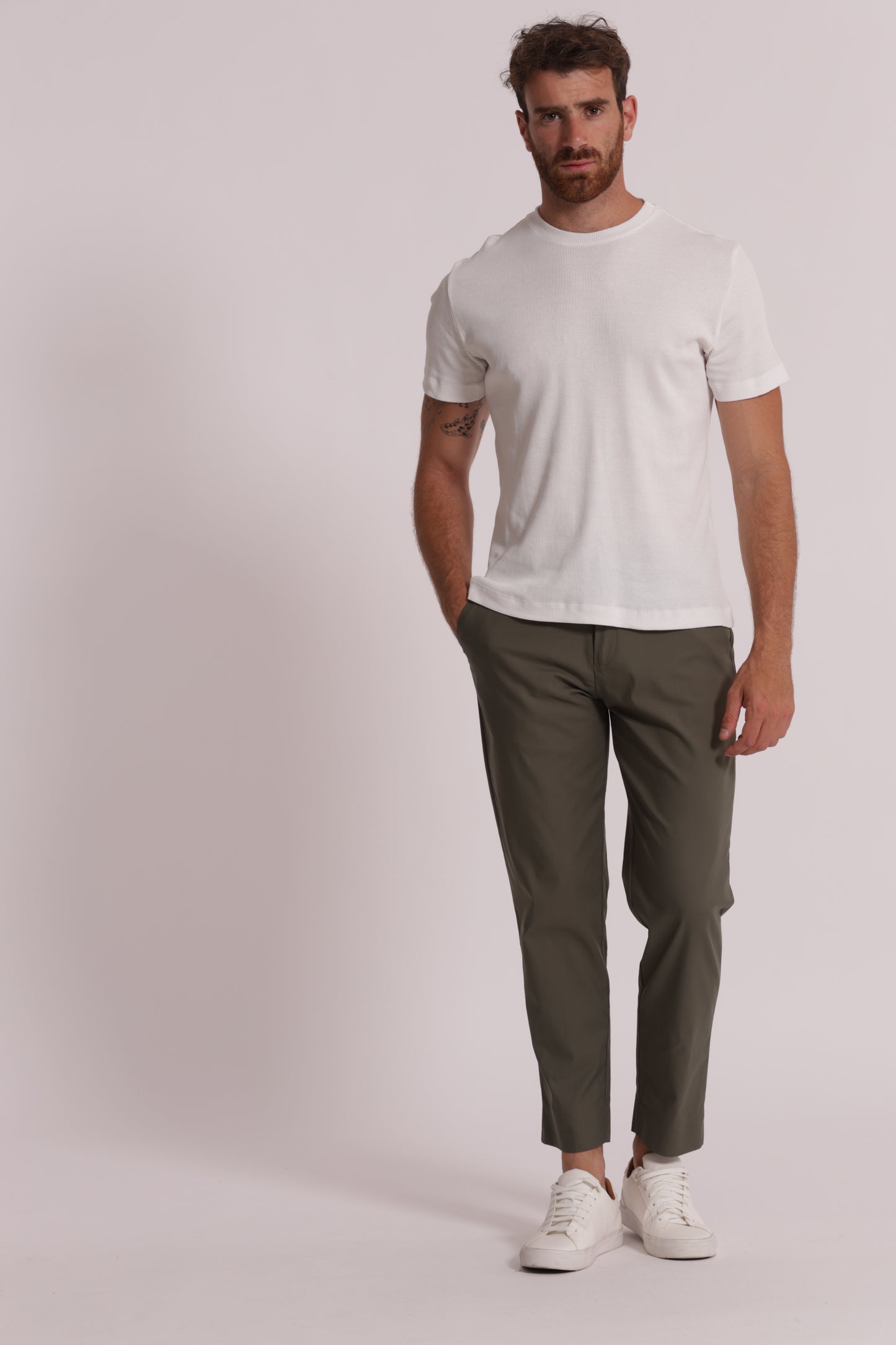 T-SHIRT GIROCOLLO A COSTINE