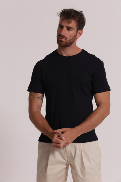 T-SHIRT GIROCOLLO A COSTINE