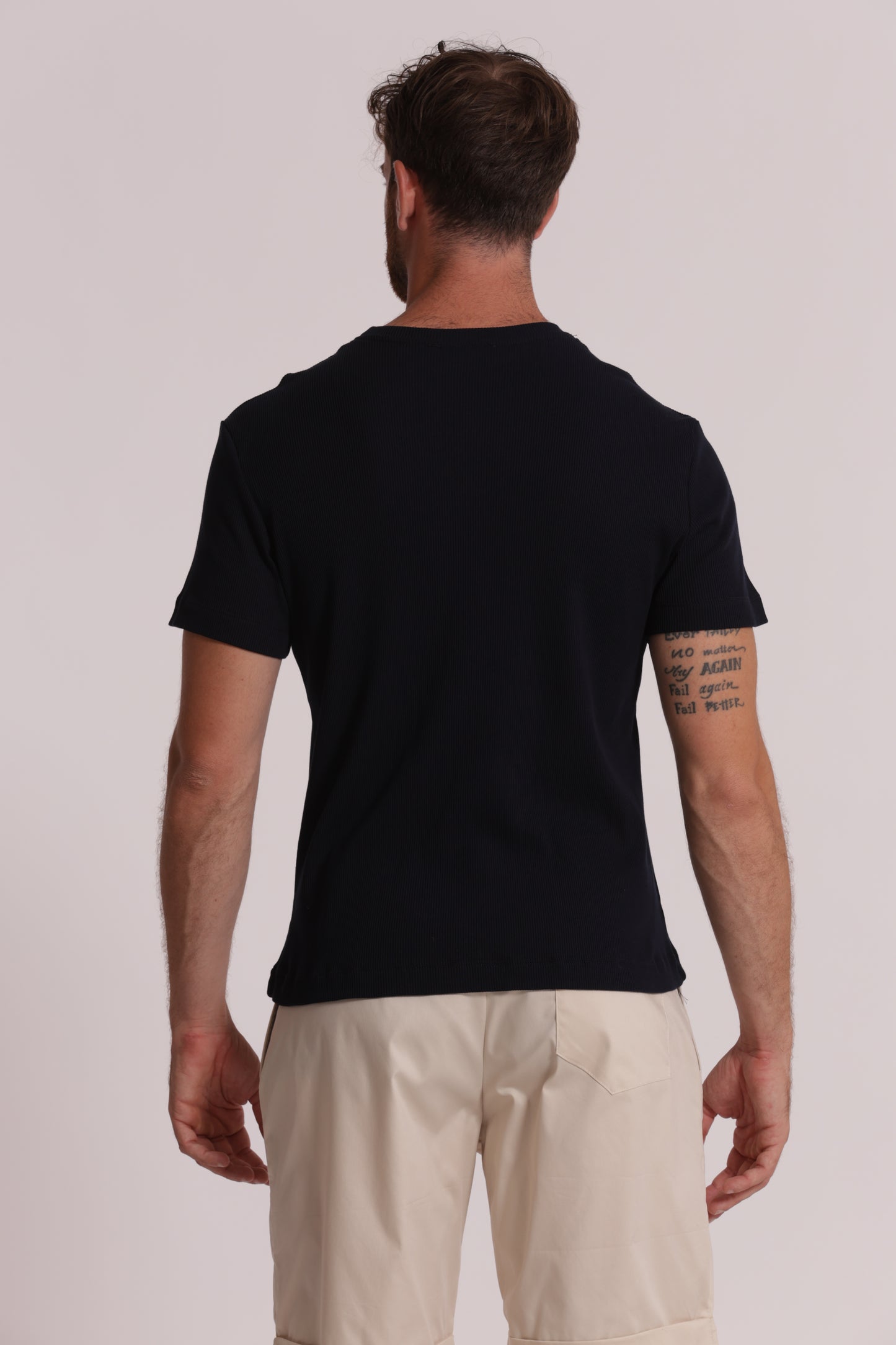 T-SHIRT GIROCOLLO A COSTINE