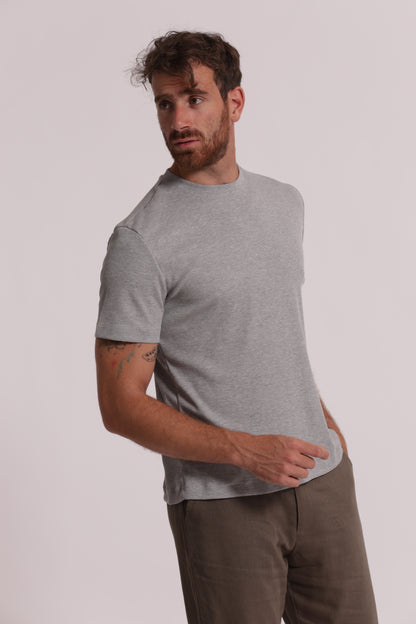 T-SHIRT GIROCOLLO A COSTINE