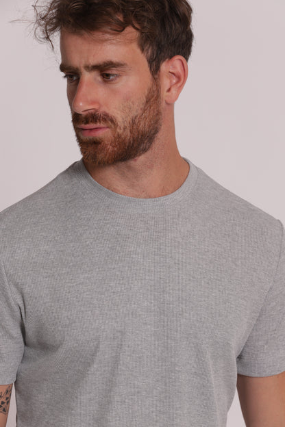 T-SHIRT GIROCOLLO A COSTINE