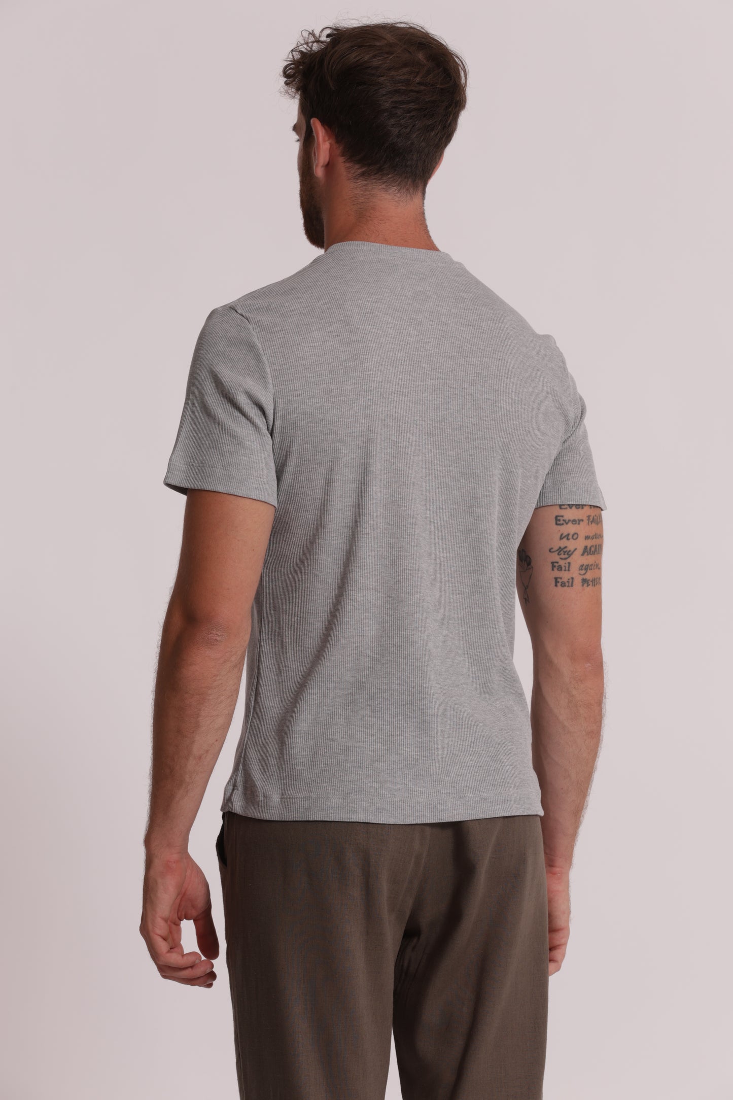 T-SHIRT GIROCOLLO A COSTINE