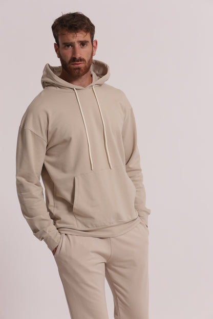 FELPA BASIC CON CAPPUCCIO