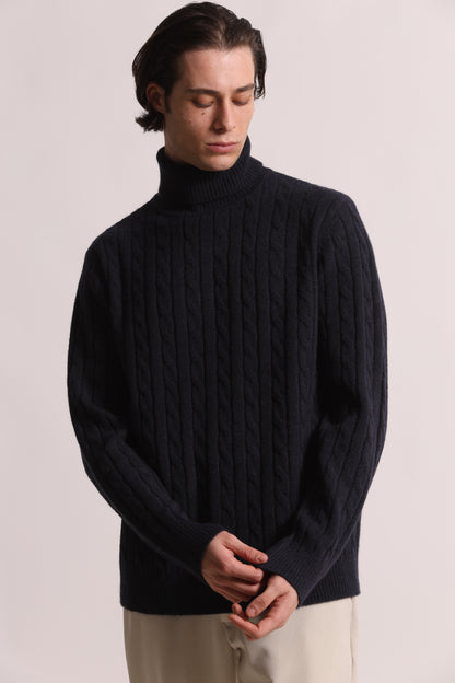 MAGLIA DOLCEVITA A TRECCE