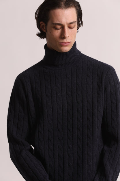 MAGLIA DOLCEVITA A TRECCE