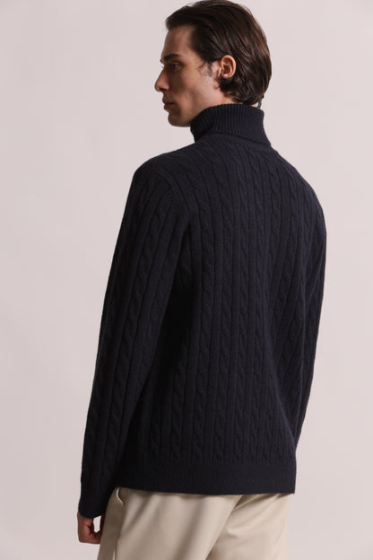 MAGLIA DOLCEVITA A TRECCE