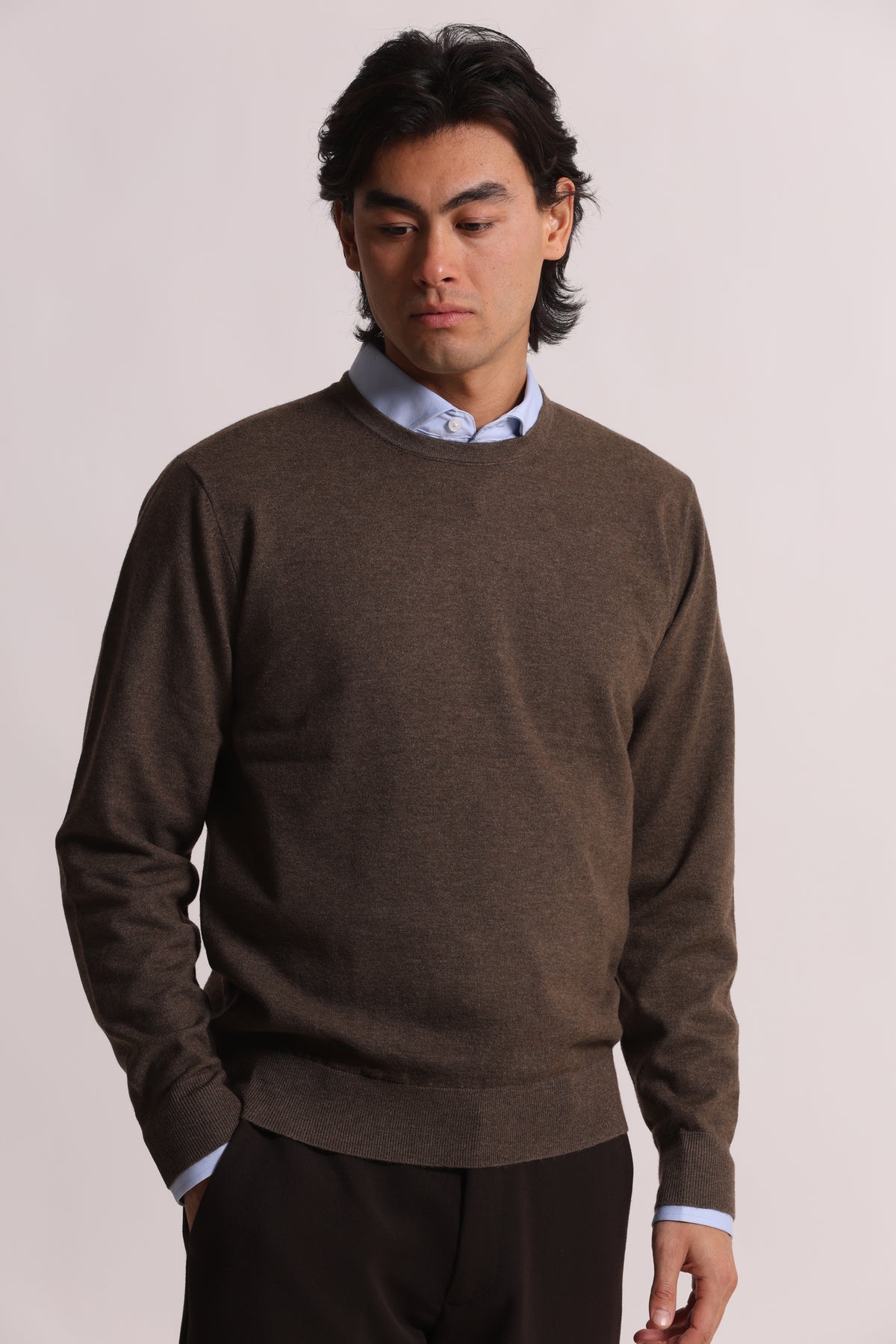 MAGLIA GIROCOLLO MANO CASHMERE