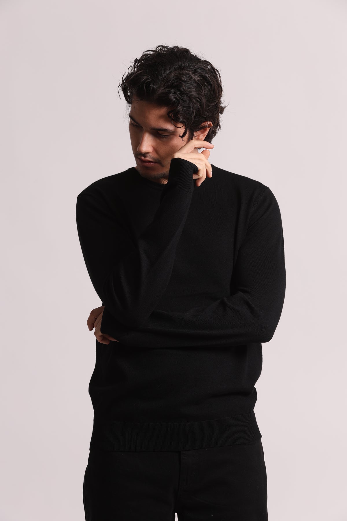 MAGLIA GIROCOLLO IN VISCOSA