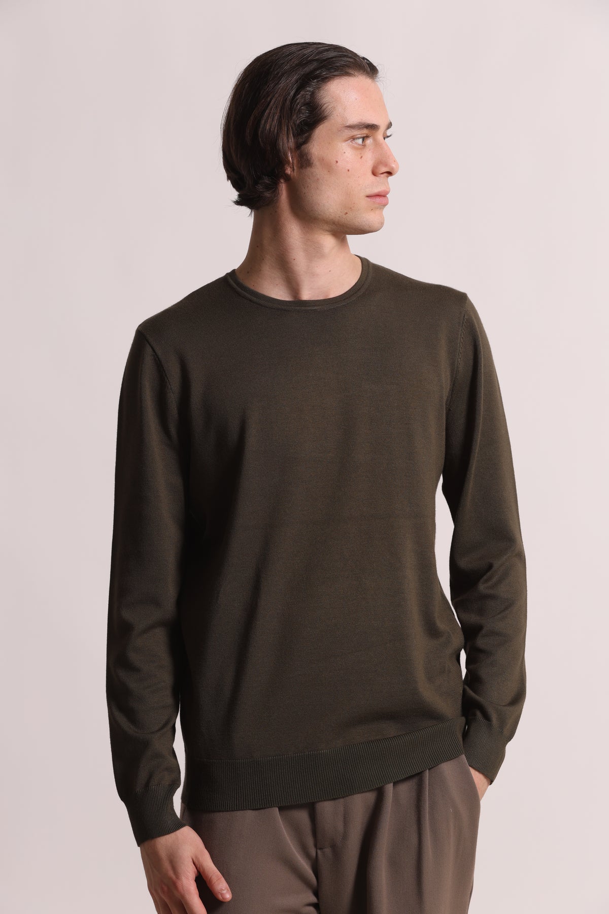 MAGLIA GIROCOLLO IN VISCOSA