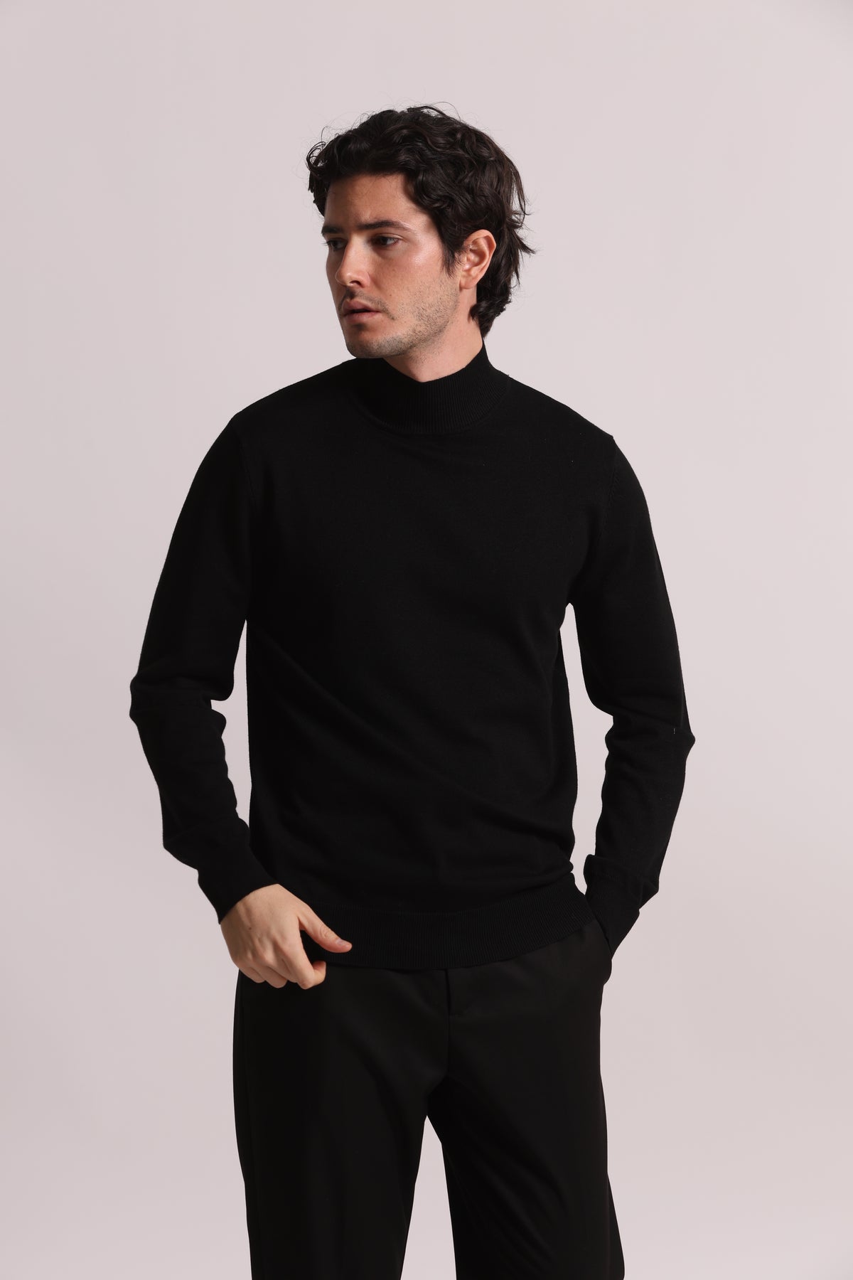 MAGLIA MEZZO COLLO IN VISCOSA