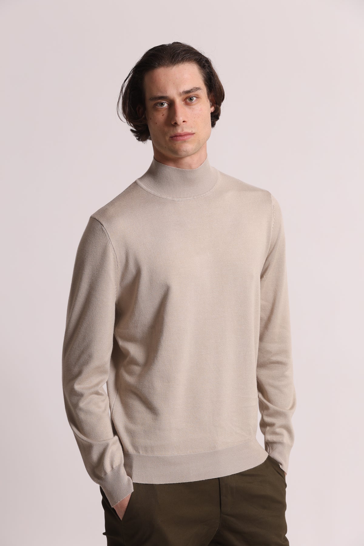 MAGLIA MEZZO COLLO IN VISCOSA