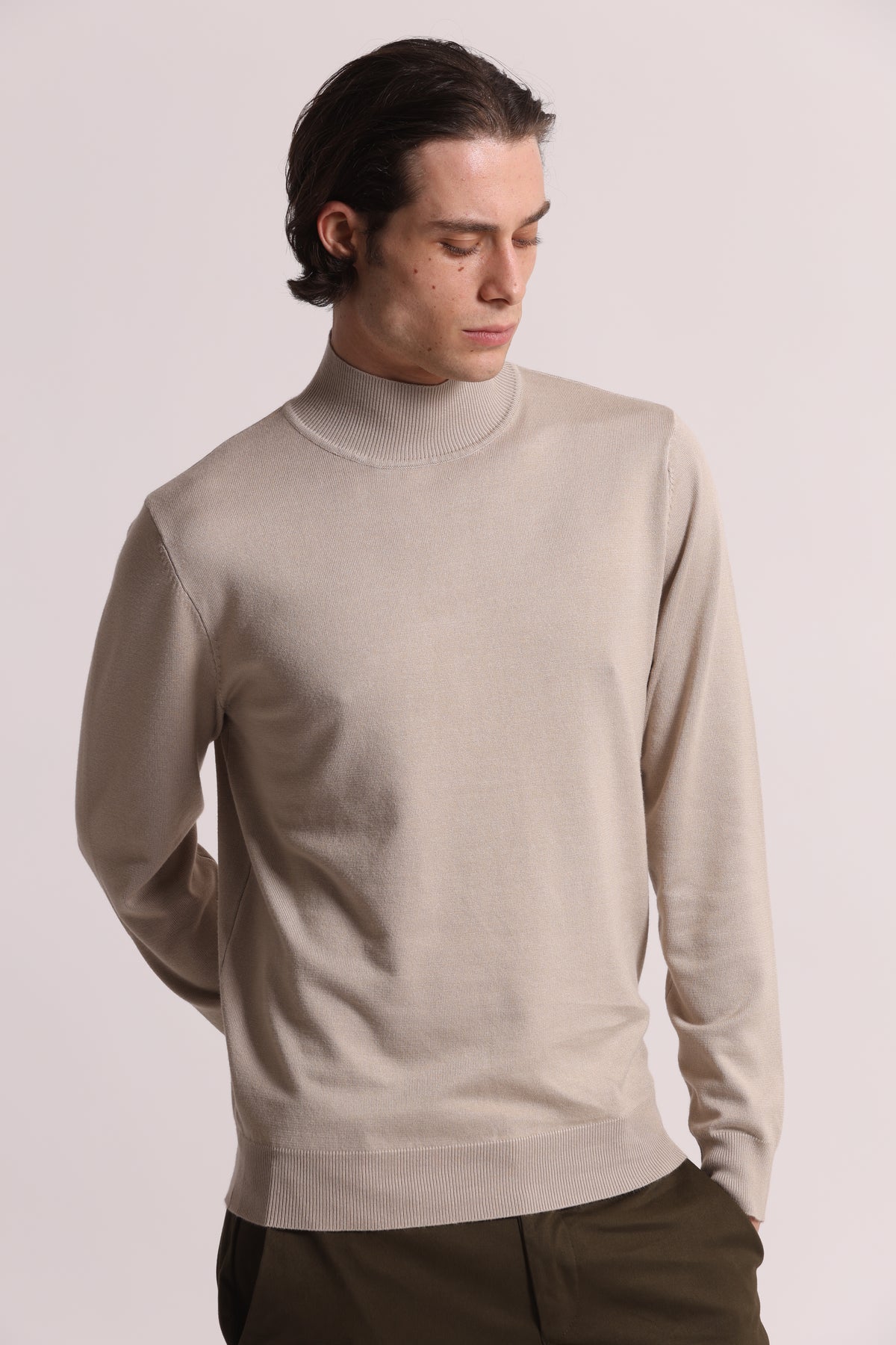MAGLIA MEZZO COLLO IN VISCOSA