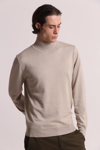 MAGLIA MEZZO COLLO IN VISCOSA