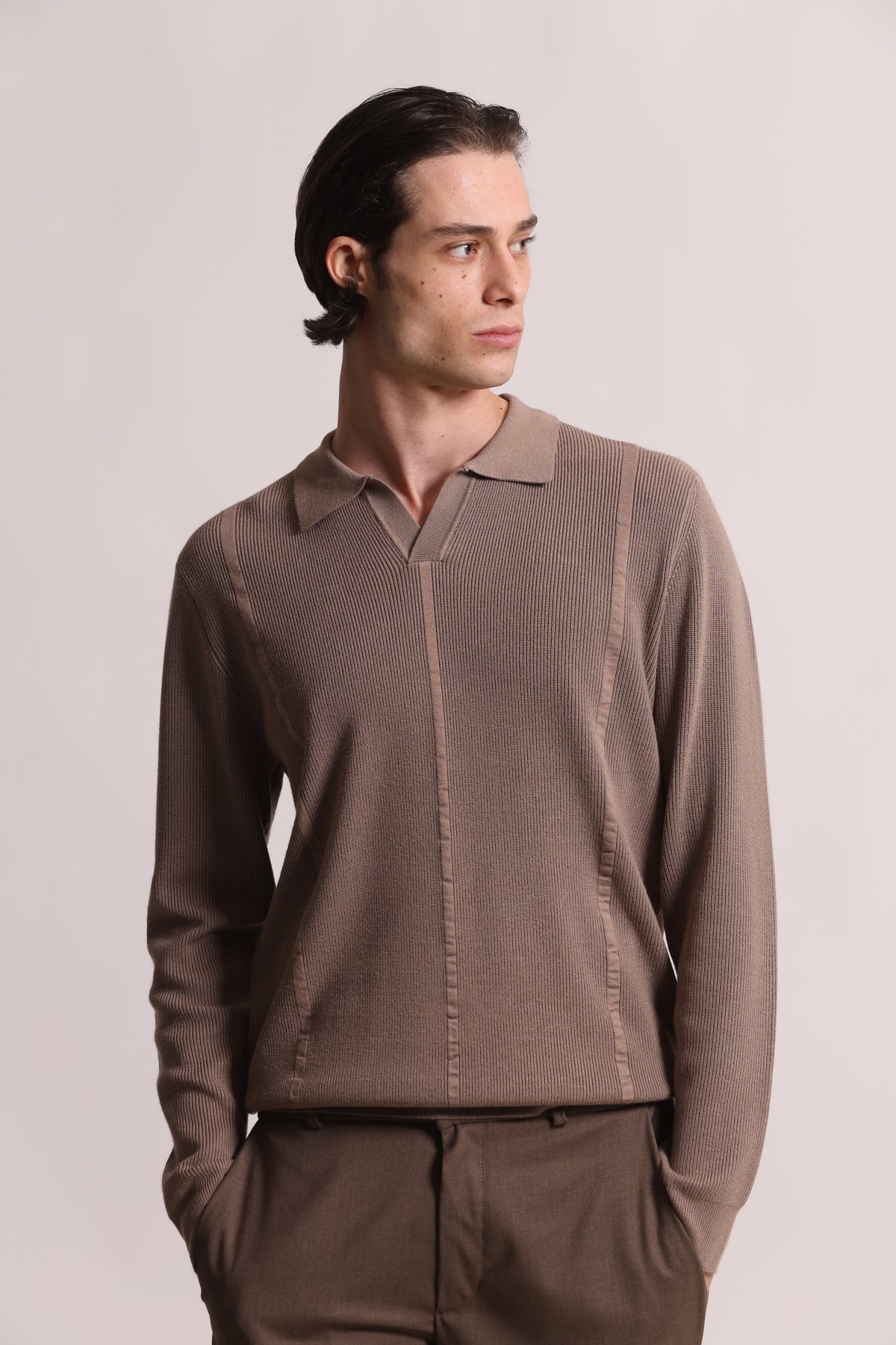 POLO IN MAGLIA  DETTAGLIO RIGHE