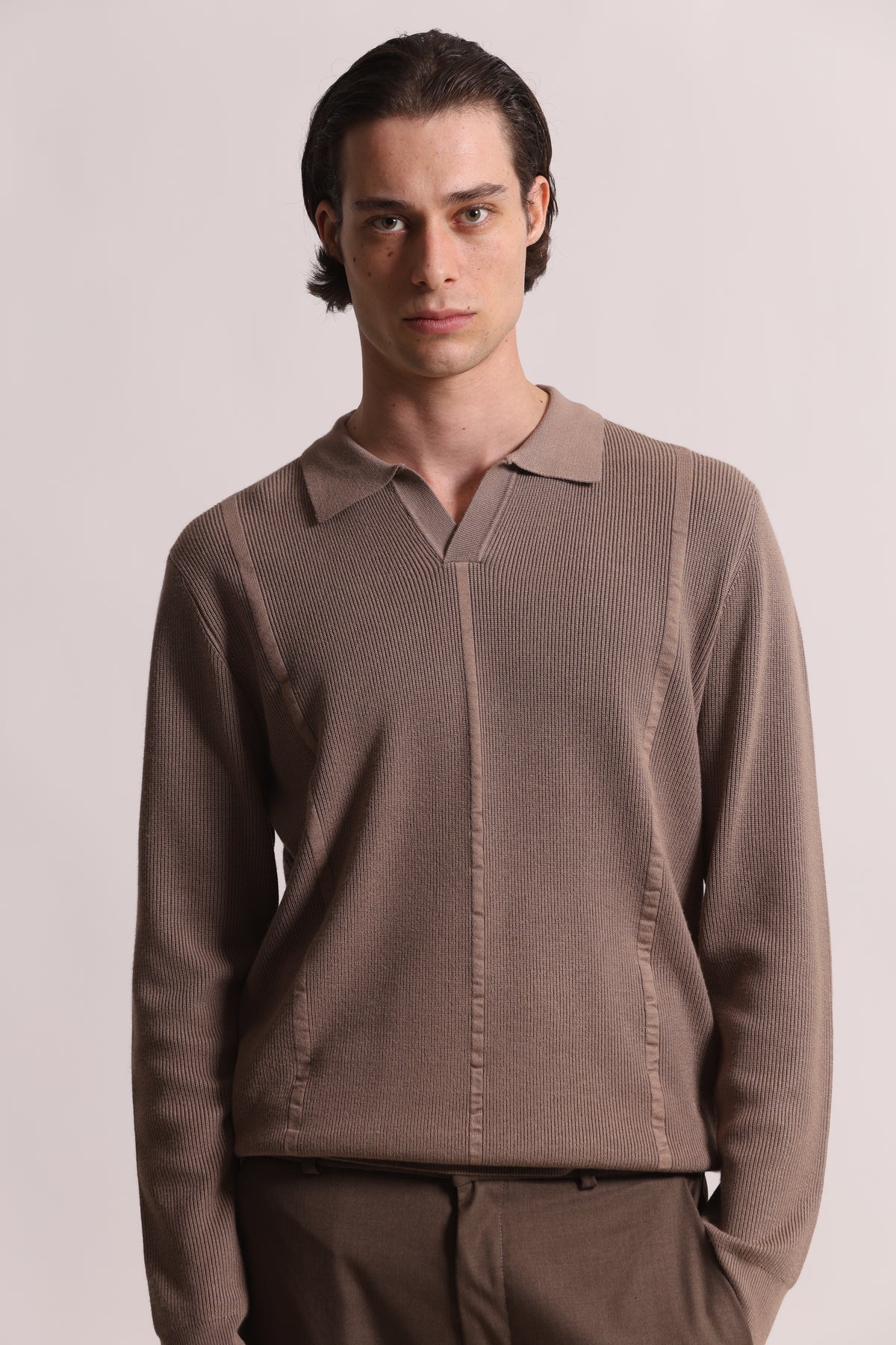 POLO IN MAGLIA  DETTAGLIO RIGHE