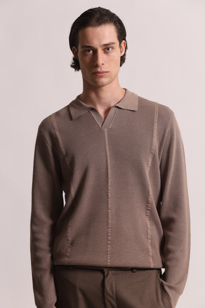 POLO IN MAGLIA  DETTAGLIO RIGHE