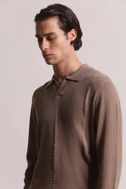 POLO IN MAGLIA  DETTAGLIO RIGHE