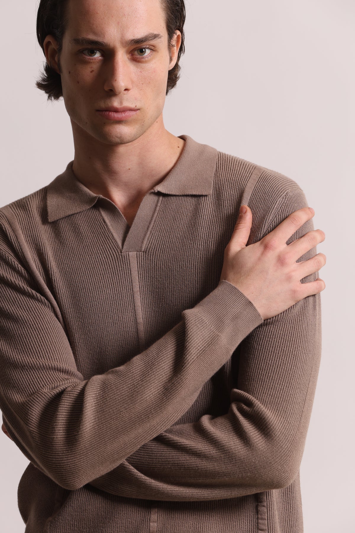 POLO IN MAGLIA  DETTAGLIO RIGHE