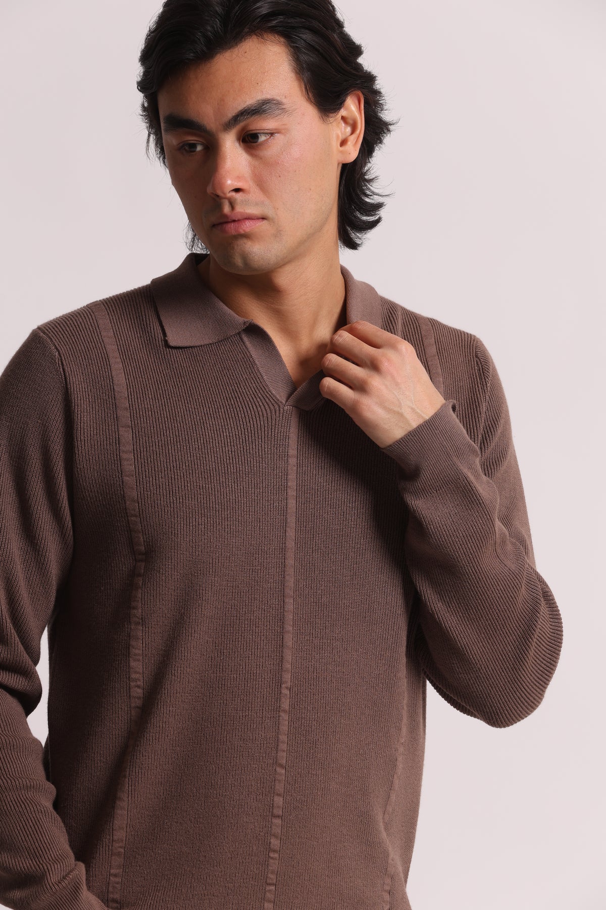 POLO IN MAGLIA  DETTAGLIO RIGHE