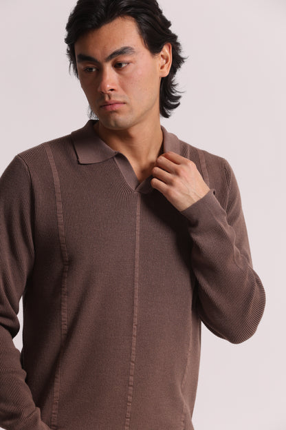POLO IN MAGLIA  DETTAGLIO RIGHE
