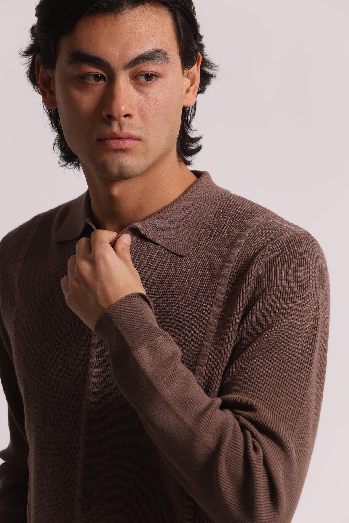 POLO IN MAGLIA  DETTAGLIO RIGHE