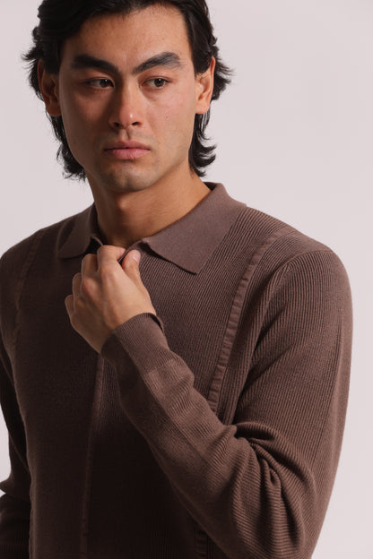 POLO IN MAGLIA  DETTAGLIO RIGHE
