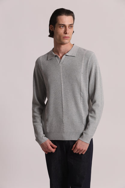 POLO IN MAGLIA  DETTAGLIO RIGHE