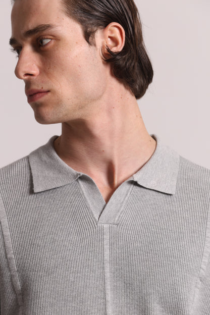 POLO IN MAGLIA  DETTAGLIO RIGHE
